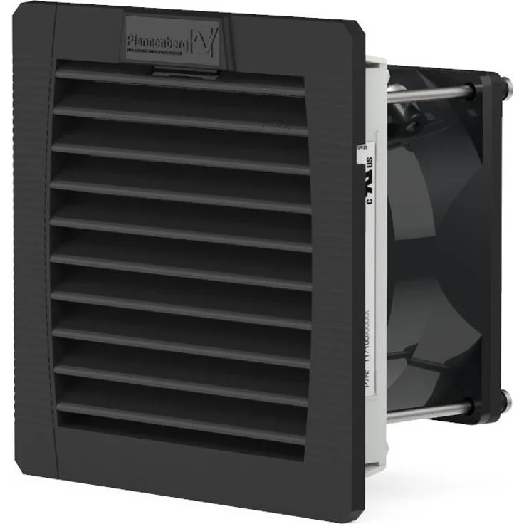 Pfannenberg PF 11000 24DC, Belüftungsventilator mit hoher Luftleistung, IP-54-Schutz, Farbe RAL 9011 schwarz