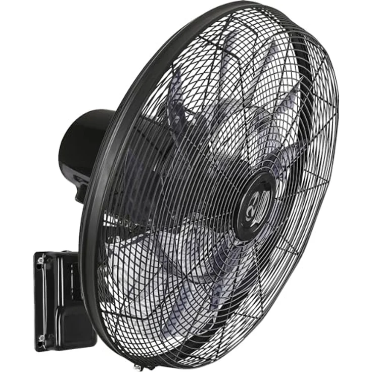 kaiserkraft Wandventilator Airos Eco Silent WALL, Ventilator, Schwarz mit 7 Drehstufen und Fernbedienung – Bild 3