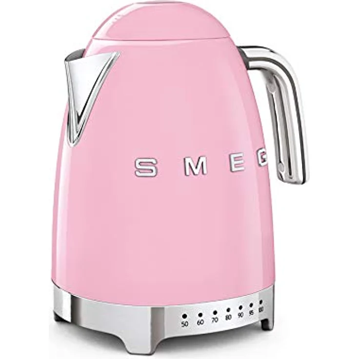 Smeg KLF04PKEU Wasserkocher, 2400W, 1,7L, Edelstahl, pastellrosa – Bild 5