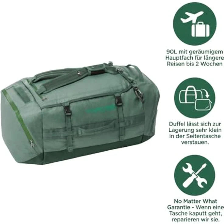 Eagle Creek Cargo Hauler Reisetasche 73 cm, grün, 100% Polyester, 73 x 37 x 32 cm – Bild 4