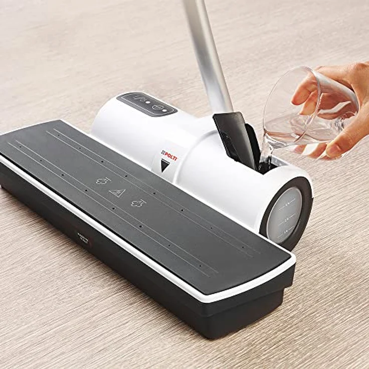 Moppy PTEU0281 Polti Dampfbodenwischer ohne Kabel, Cordless für Hartböden und vertikale waschbare Flächen, entfernt und vernichtet 99,9% der Viren, Keime und Bakterien, 0.7 L, 1500 W, weiß – Bild 3