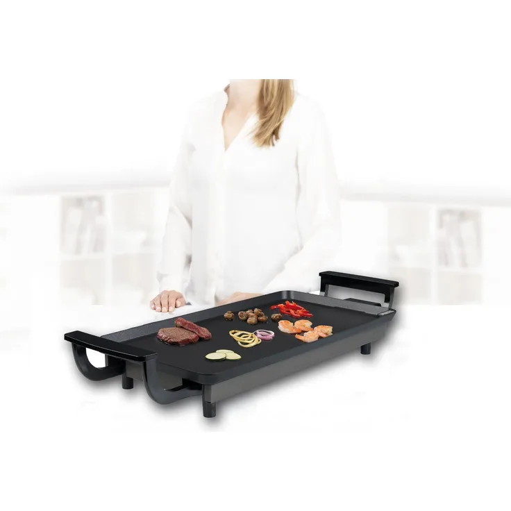 PRINCESS Teppanyakigrill, 1800 W, Japanischer Tischgrill für Zuhause 2-4 Personen, 43x23cm, Antihaftbeschichtung
