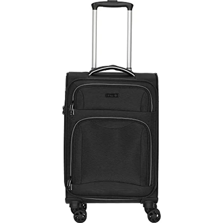 D&N Travel Line 9204-4-Rollen-Kabinentrolley S 55 cm schwarz - Preisvergleich