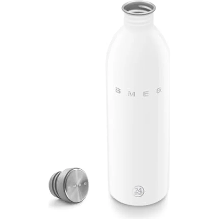 Smeg Trinkflasche WBF02WH, Edelstahlflasche 1 Liter, lebensmittelecht, leicht, weiß – Bild 5