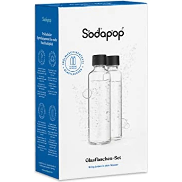 Sodapop Logan Ersatzglaskaraffen Set (1 Stk 850ml und 1 Stk 600ml) – Bild 7