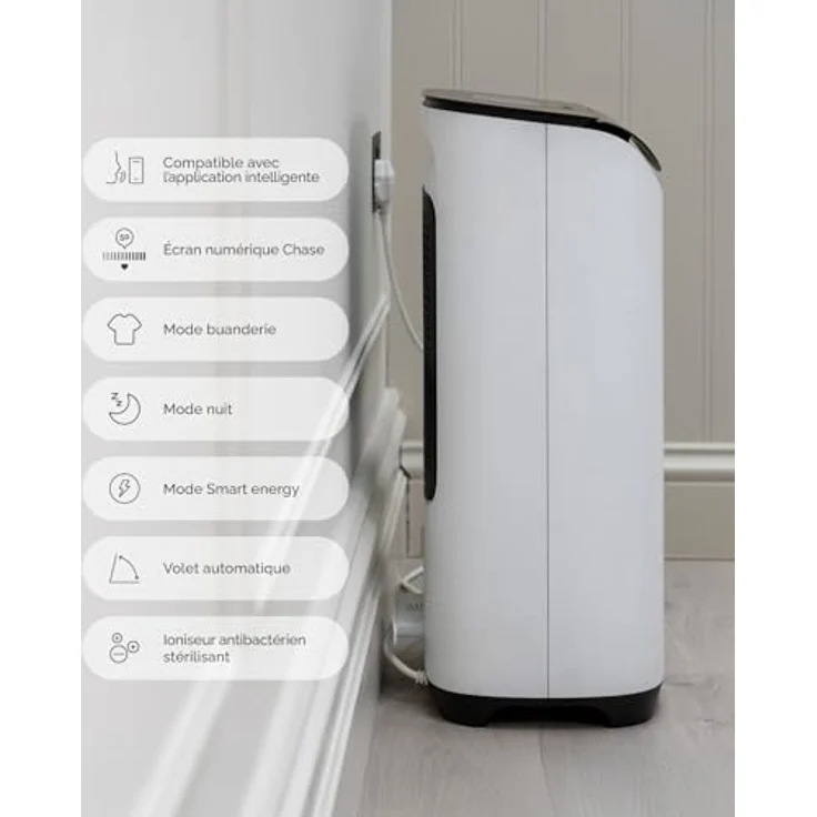 MEACO DD8L Pro Luftentfeuchter – Schnelles Trocknen der Wäsche, App-Steuerung, anpassbarer Stromverbrauch, geeignet für kalte Umgebungen, antibakterieller Ionisator, ideal für Boote, Wohnwagen und Garagen – Bild 3