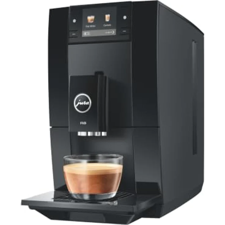 JURA A8 Piano Black, Kaffeevollautomat mit Professional Aroma Grinder, 18 Kaffeespezialitäten, 19 cm schmal – Bild 3