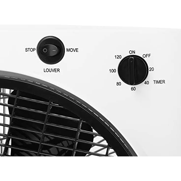 Tristar VE-5858 3 Leistungsstufen und oszillierendem Gitter, Drehrichtung des Luftstroms einstellbar, Timerfunktion für automatische Abschaltung, 30 cm Ø, 40 W, Weiß – Bild 8