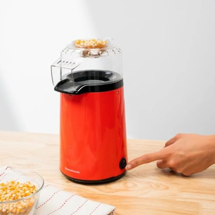 InnovaGoods Heißluft-Popcornmaschine Popmar, gesunde Zubereitung ohne Öl, kompakt und leicht, 1200 W mit Messlöffel und Sicherheitsthermostat – Bild 4