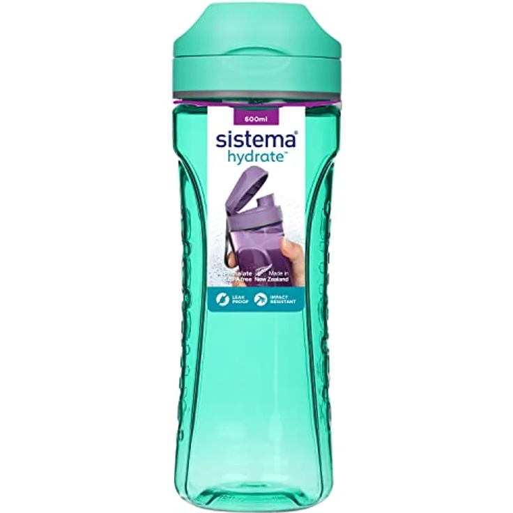 Sistema Feuchtigkeit Tritan Swift Flasche, 600 ml, Plastik, Sortiert, 9 x 7.3 x 10.9 cm – Bild 2