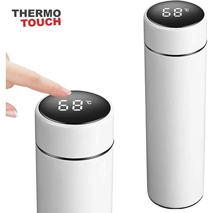 ThermoTouch Smarte Thermoskanne Edelstahl Thermosflasche Kaffeekanne Teekanne Isolierflasche LED Temperaturanzeige - Preisvergleich – Bild 2