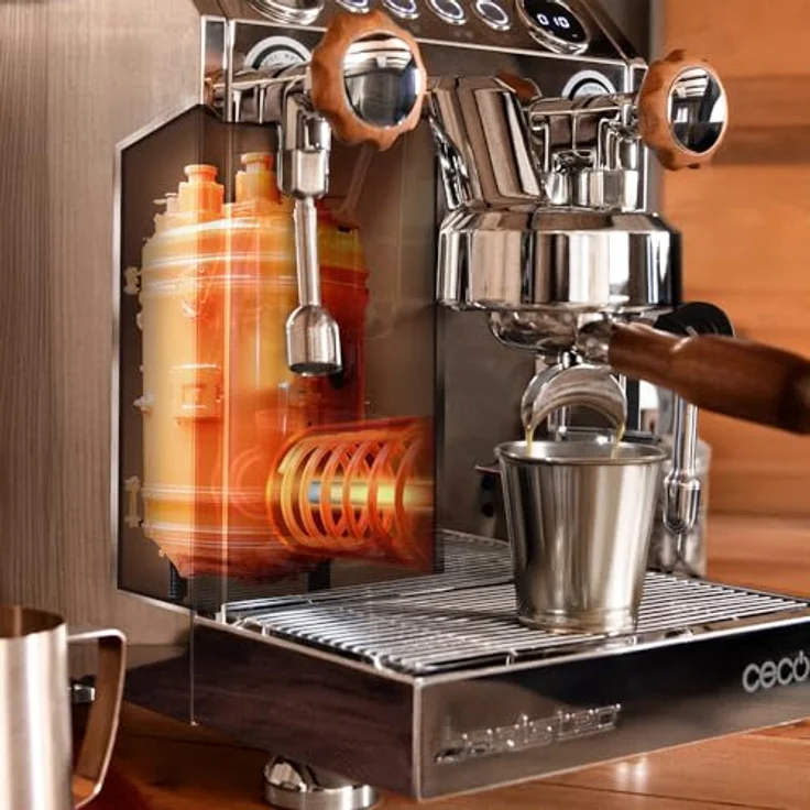Cecotec Baristeo Classic, Siebträgermaschine mit PID-Steuerung, 15 bar Pumpendruck und 2,5 Liter Wassertank – Bild 7