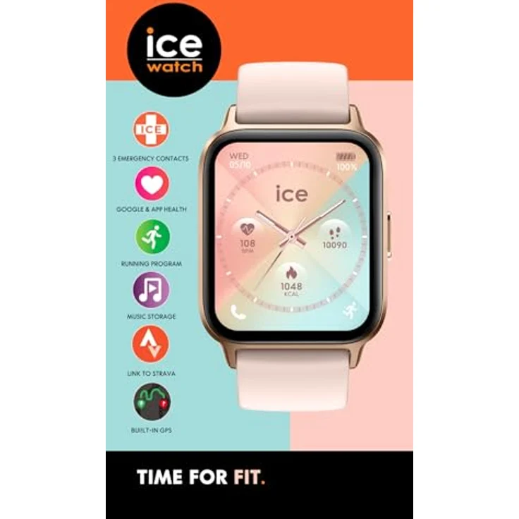 ICE-WATCH Ice fit 1.0 Rose-Gold Nude AMOLED Connected Watch, 1.78 Zoll – Bild 5