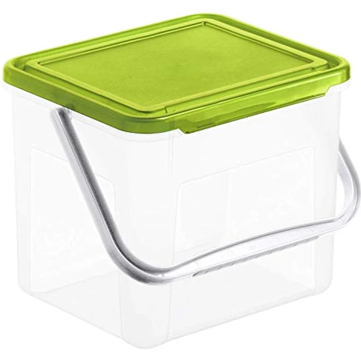 Rotho Basic Aufbewahrungsbox 5 l mit Deckel, Kunststoff (PP), transparent, (21 x 20 x 18 cm) – Bild 2
