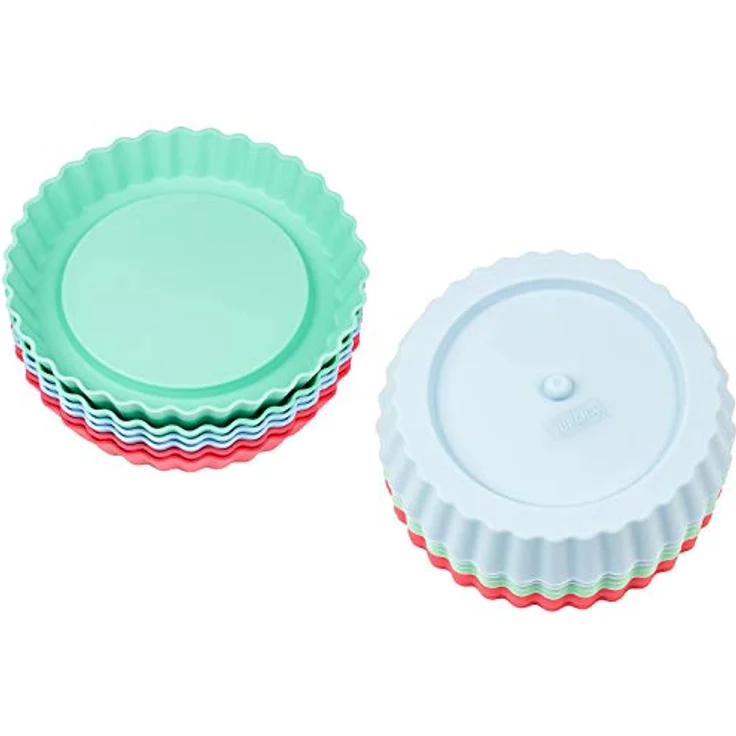 Lurch 83016 Flexi Form Tortelett 6er Set, Silikon, mehrfarbig, 12 x 12 x 2 cm – Bild 7