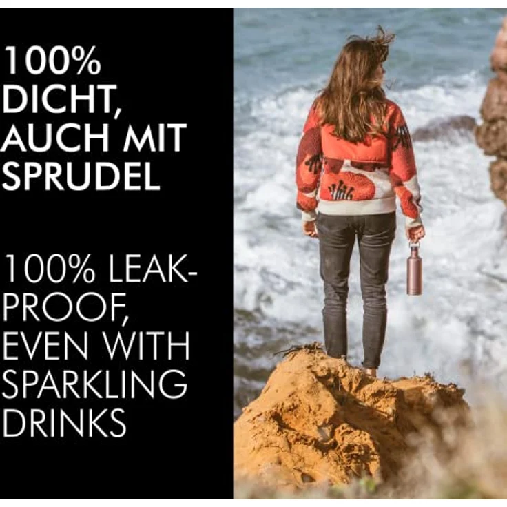 ThermoCafé by THERMOS Thermosflasche Traveler Bottle blau 500ml, Edelstahl Trinkflasche 100% dicht auch bei Kohlensäure, Isolierflasche 12 Stunden heiß, 24 Stunden kalt, BPA-Frei, 4070.259.050 – Bild 4