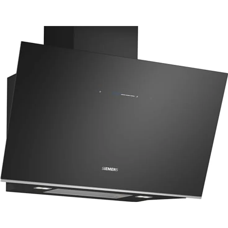 Siemens LC91KLT60 iQ700, Wandesse, 90 cm, Schwarz mit Glasschirm, Luftgütesensor mit cookConnect-System - Wandesse und Kochfeld, LED-Beleuchtung, Europas leistungsstärkste Schrägesse im Umluftbetrieb