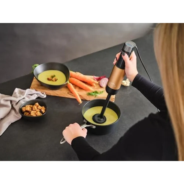 eta Stabmixer ETA321990020, 1000 W mit 9-stufiger Geschwindigkeitsregulierung und Edelstahlmessern, ergonomisches Design – Bild 2