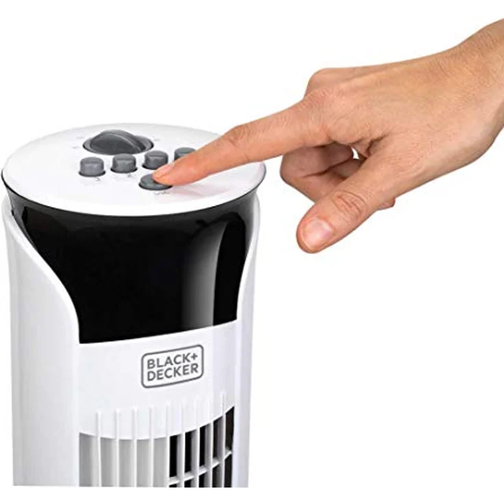 Black + Decker BXEFT47E Turmventilator, 45, Kunststoff, Ohne Fernbedienung, 81 cm, weiß – Bild 6