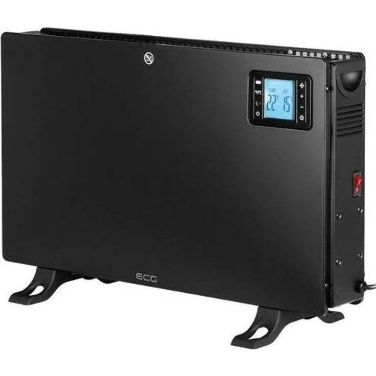 Camry CR 7739, Konvektorheizung mit Fernbedienung und LCD-Display, 2000 Watt, Schwarz