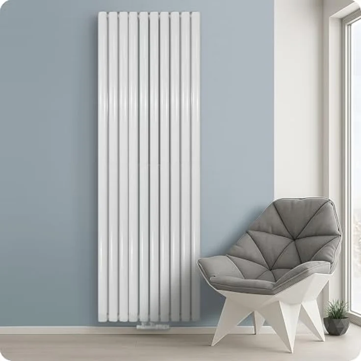 Paneel Heizkörper Vertikal doppellagig weiß 1800X590-10 ELEM. - 2050W,  – Bild 6