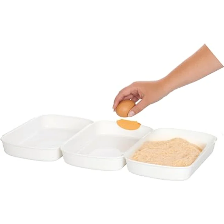 Tescoma Panier-Set mit Zange, Panierschalen 3-teilig groß – Bild 6