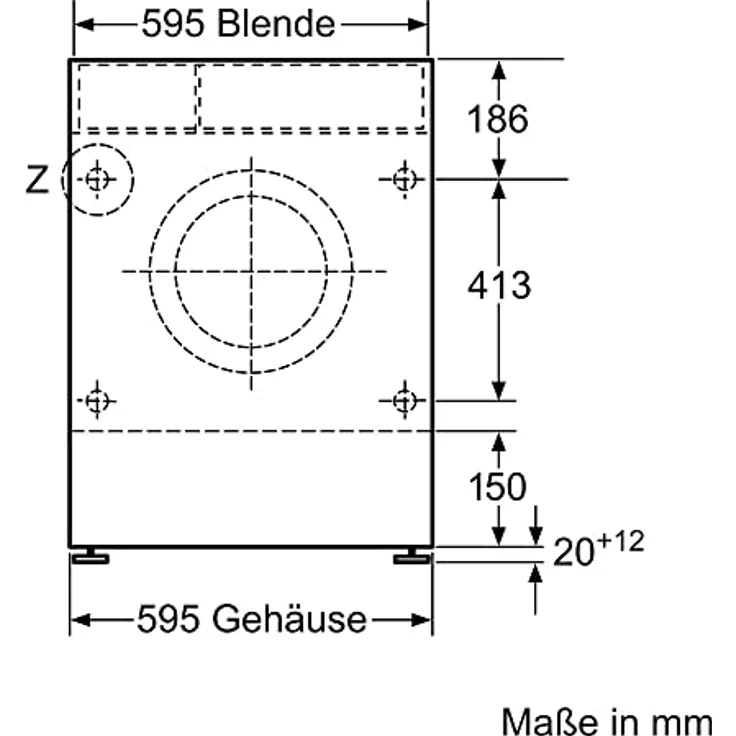 Siemens WK14D543 iQ500 Einbau-Waschtrockner, 7 kg Waschen und 4 kg Trocknen, 1400 UpM, Outdoor-Programm - trocknet wasserfeste Outdoor-Bekleidung zuverlässig, aquaStop, Besonders hohe Beladungsmenge – Bild 4
