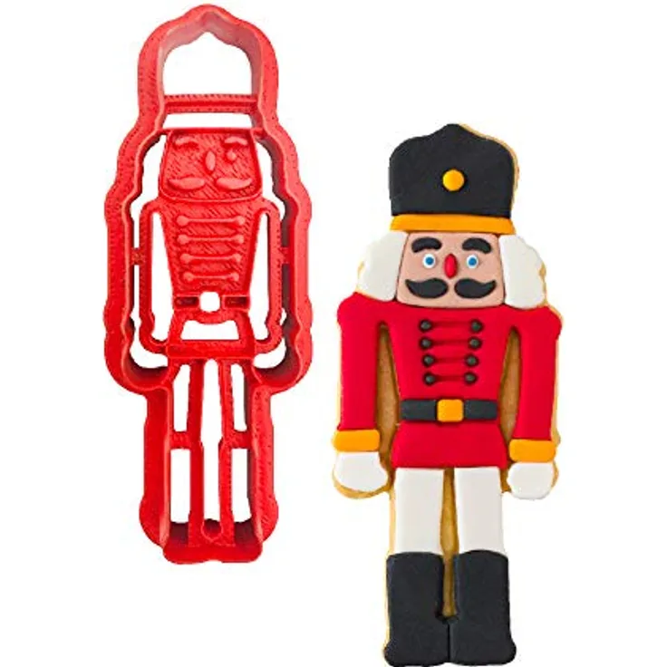 Decora 0255045 AUSSTECHER AUS KUNSTOFF NUSSKNACKER, rot