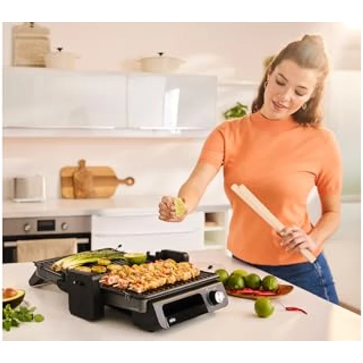 Braun MultiGrill 5 CG5033IGY, 3in1 Tischgrill (Kontaktgrill, BBQ, Ofen), 2000W, einstellbare Temperatur bis 230°, abnehmbarer Fettauffangbehälter, spülmaschinenfeste Platten, Schwarz – Bild 5