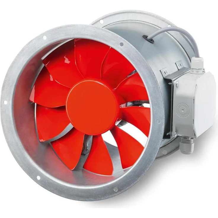 Helios HRFD 500/6 EX, Axial-Hochleistungsventilator, explosionsgeschützt ATEX, verzinktes Stahlblech, geräuscharmer Betrieb