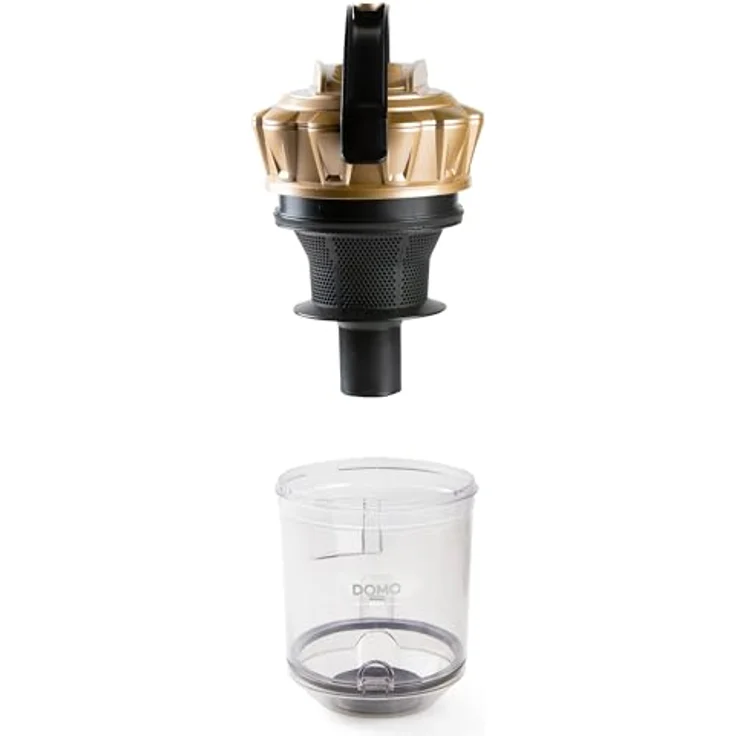 Domo DO7297S, Bodenstaubsauger beutellos, Gold/schwarz mit HEPA 13-Filter – Bild 4