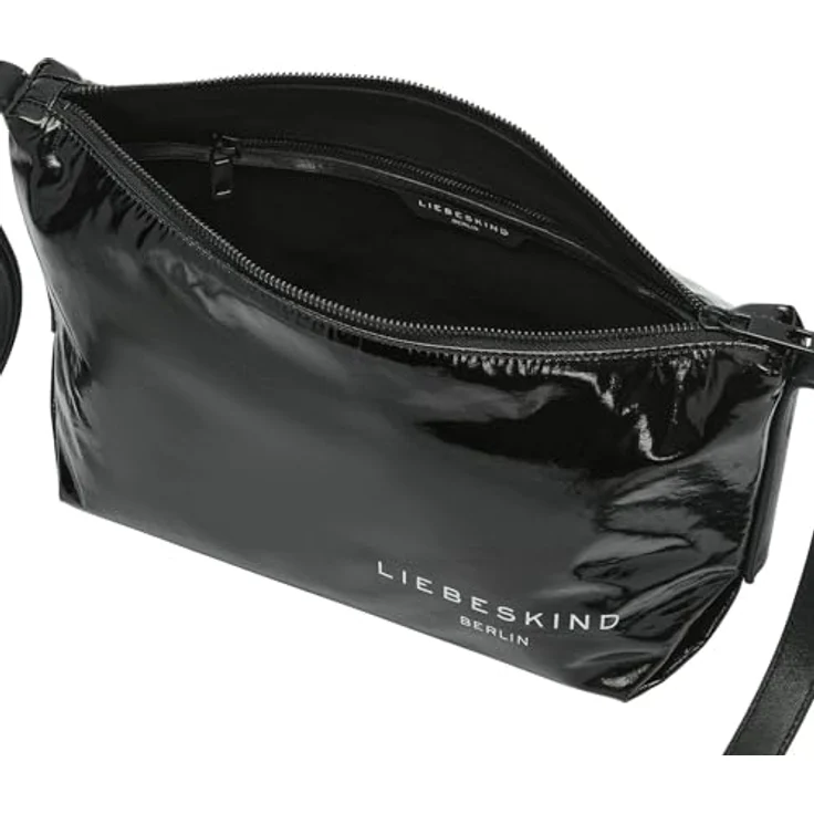 Liebeskind Berlin Crossbody Umhängetasche ELVIRA RAIN, aus Baumwolle und Polyurethan, schwarz, 26 cm x 19 cm x 11 cm – Bild 3