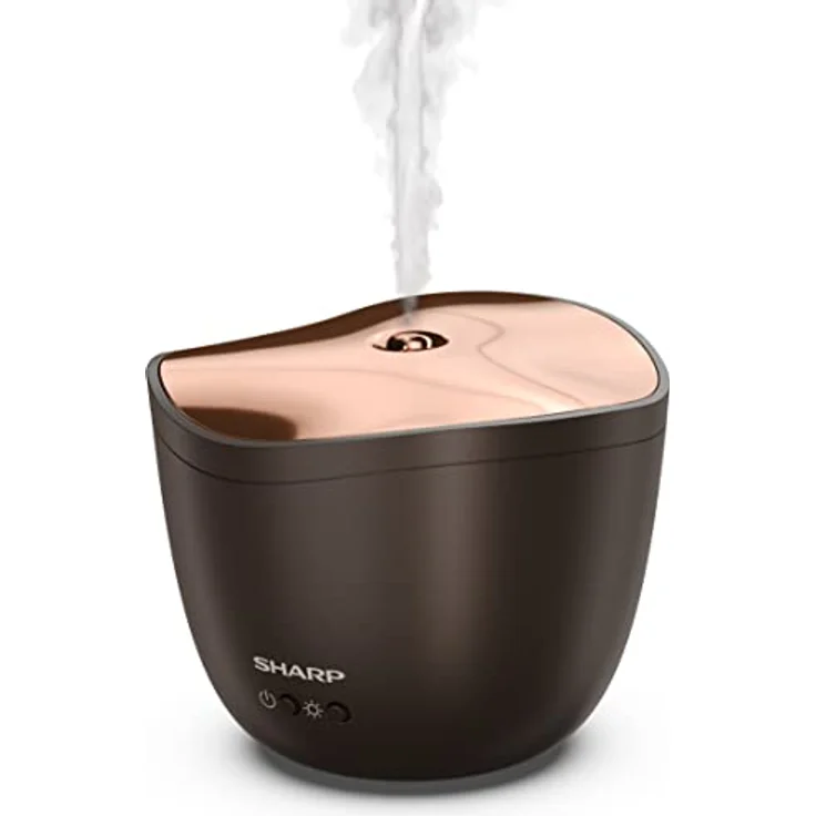 Sharp Diffuser Ultraschall Aroma Zerstäuber, Elektrische Duftlampe mit bernsteinfarbenem Lichteffekt – Bild 4