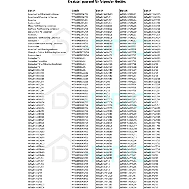 DL-pro Flusensieb für Bosch Siemens 650474, Reparatursatz mit 2 Sieben und Dichtung, passend für Trockner und Waschtrockner – Bild 3