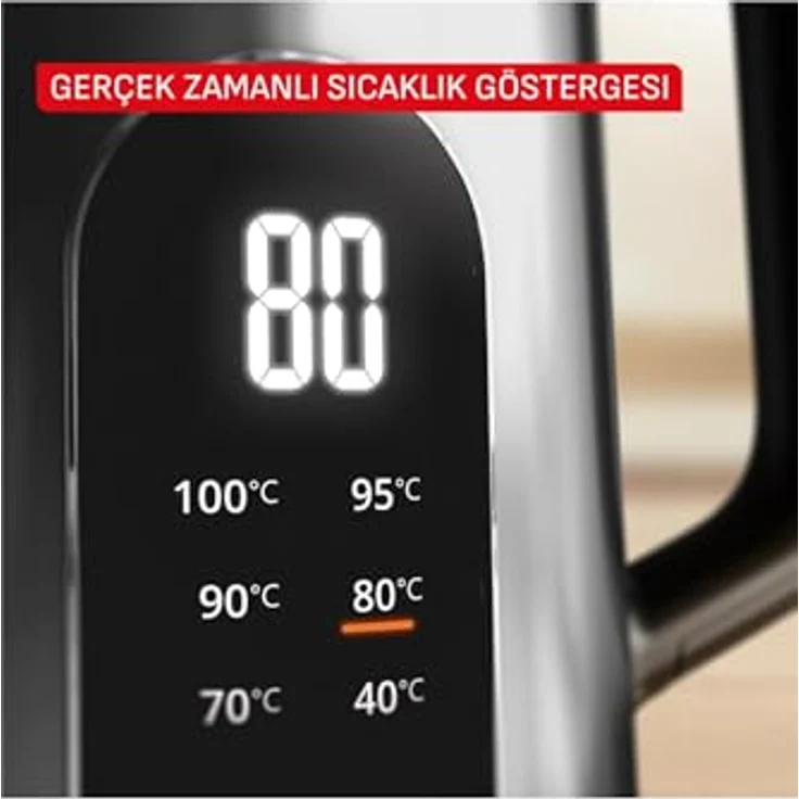 Tefal Selezione, Wasserkocher, Silber und Schwarz, prüffähiger und kabelloser Design-Wasserkocher – Bild 5