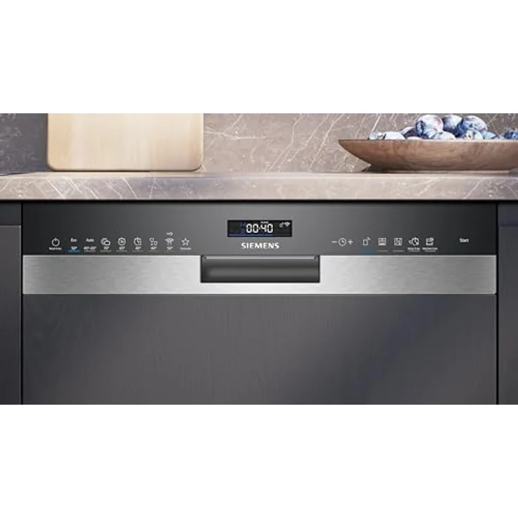 Siemens iQ500, Teilintegrierter Geschirrspüler, 60 cm, Edelstahl, SN55ES07CE – Bild 3