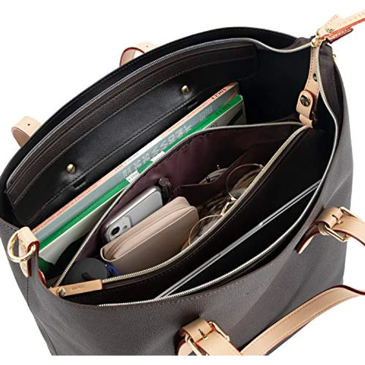 bugatti Shopper ELLA, 2-in-1 Einkaufstasche mit herausnehmbarer Innentasche, braun – Bild 5
