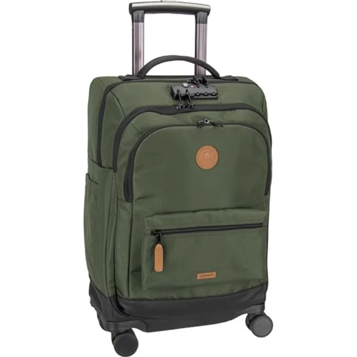 Cabaïa Soft Trolley Koffer für Damen und Herren, 4 Rollen, Handgepäck 38L, TSA-Zahlenschloss, 35 x 55 x 21 cm, stabil und wendig – Bild 1