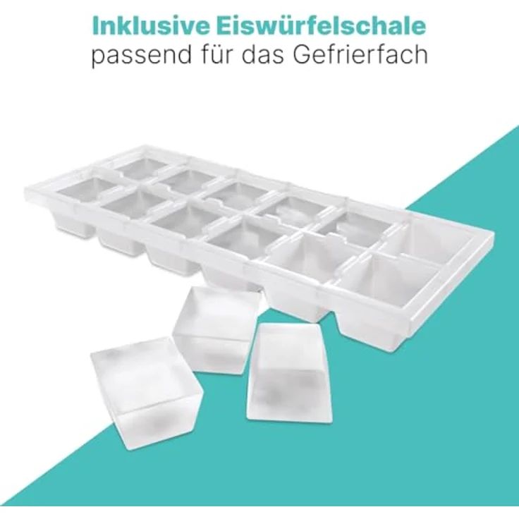 Bomann® Gefrierschrank GS 7364, 143 cm, 168L, 4 Sterne, wechselbarer Türanschlag, leise, schwarz-inox – Bild 7