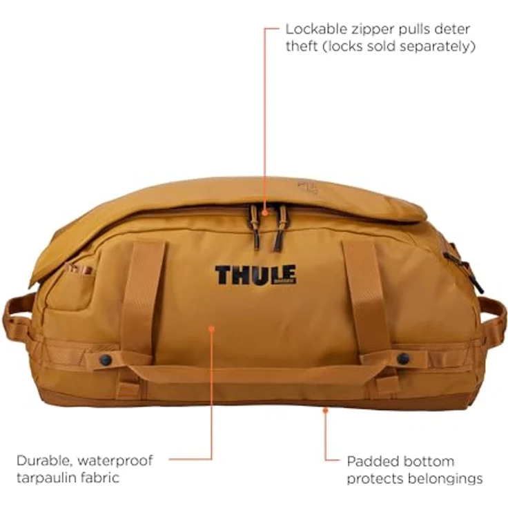 Thule Chasm Weekender Reisetasche 58 cm, gelb, 100% Polyester, 58 x 28 x 33.5 cm – Bild 2