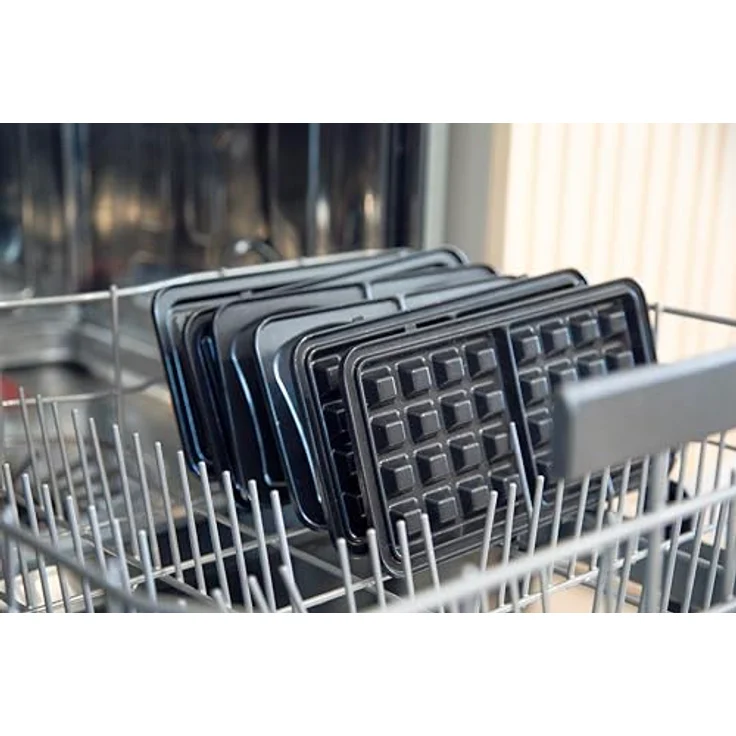 Domo Sandwichmaker DO9278C, 3-in-1 Croque-Waffel-Grill mit PFAS-freien keramischen Platten, inky black – Bild 7