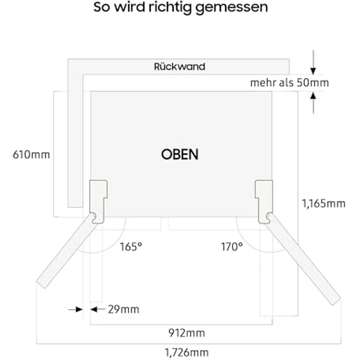 Samsung Side-by-Side, 627 L Schwarz – Bild 10
