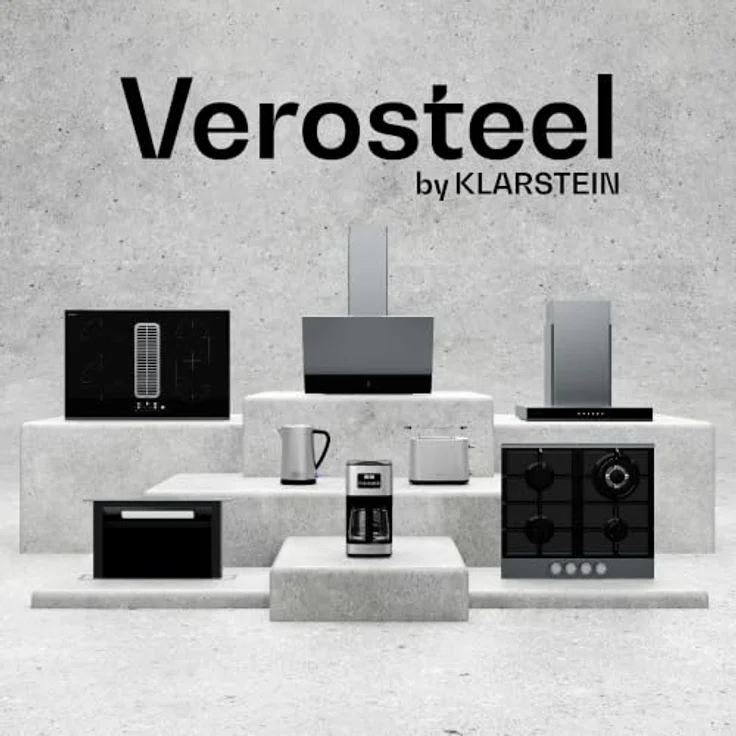 Klarstein VeroSteel 2-Scheiben-Toaster, 800 W mit 7 Bräunungsstufen, Edelstahlgehäuse und Brötchenaufsatz – Bild 8