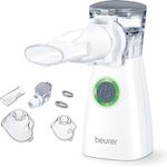 Beurer IH 57 Inhalator, Verneblung mit Schwingmembran- und Aerosol-Technologie, tragbares Inhaliergerät mit wiederaufladbarem Akku, zur Anwendung bei Erkältung, Asthma und anderen Atemwegserkrankungen