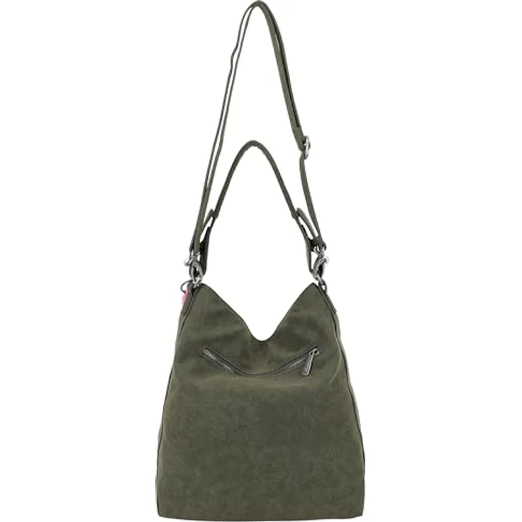 Fritzi aus Preußen Bitzi01 Suede Jacky Schultertasche, 34 cm, in hochwertigem Wildleder – Bild 2