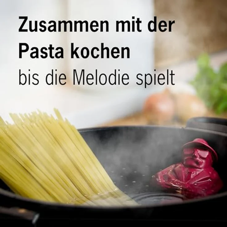 Brainstream Al Dente Rot, Singender Pastatimer mit vier Melodien für perfekte Nudeln – Bild 3