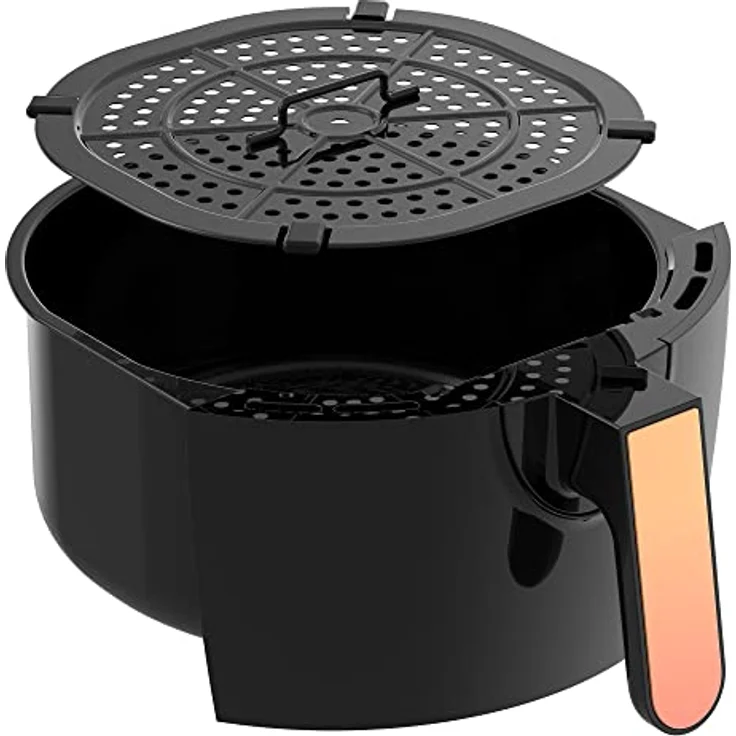 TurboTronic by Z-Line Heißluftfritteuse 3,5 Liter, 9 Programme, Fettfrei ohne Öl, 1200 W, Retro digital Airfryer AF9D, Blau – Bild 10