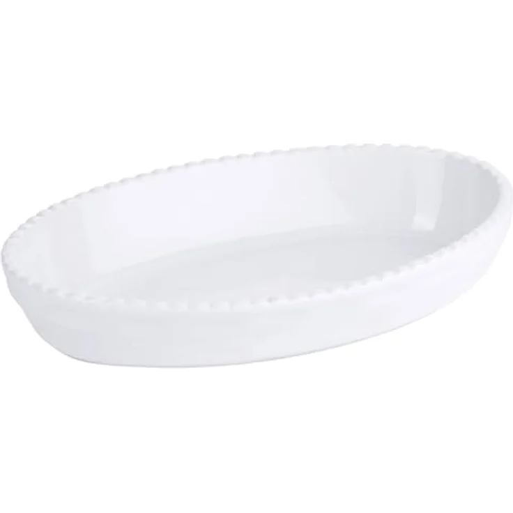 Contacto Backform Porzellan, weiß, 22 cm Länge