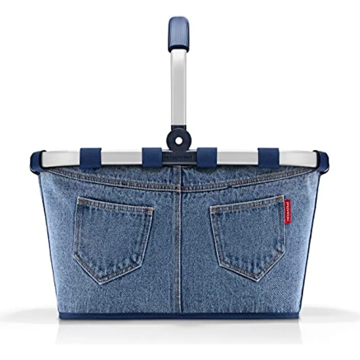 reisenthel carrybag Jeans 2, Stabiler Einkaufskorb mit 22 l Volumen, wasserabweisendem Design und praktischer Innentasche – Bild 3