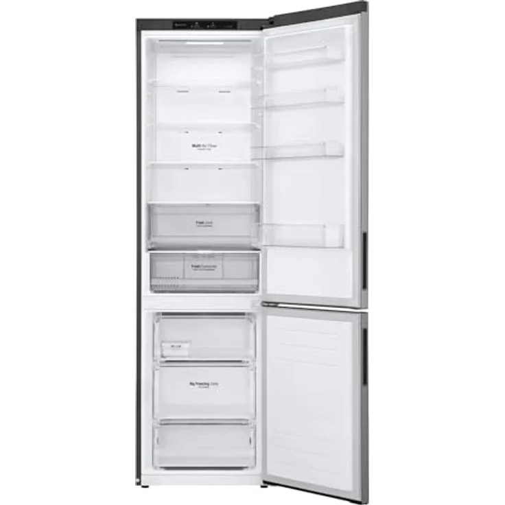 LG GBP62PZNAC Kühl-Gefrierkombination, freistehend, platinum silber, NoFrost, Schnellkühlen und -gefrieren, 0-Grad-Zone, Breite 60 cm, Energieklasse A – Bild 4